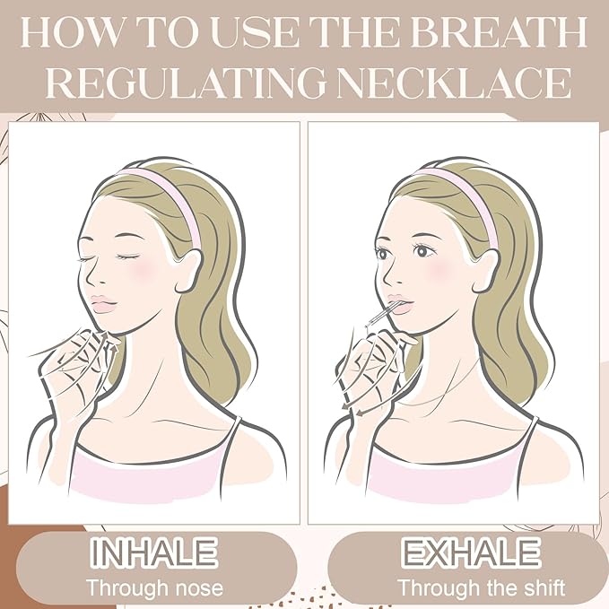 Essence - CalmLoop Breathing Necklace | Relief Tool for Slow, Deep Exhales - Essence