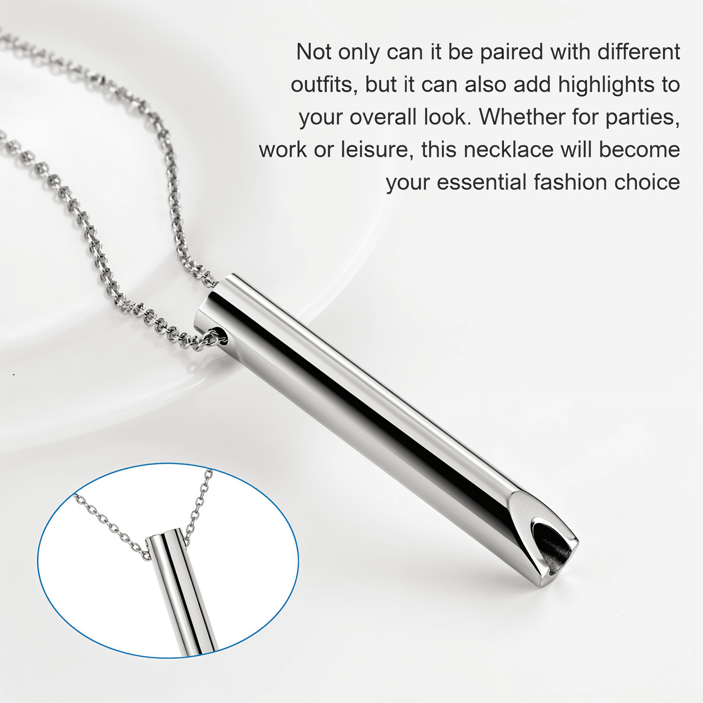 Essence -  CalmLoop Breathing Necklace | Relief Tool for Slow, Deep Exhales
