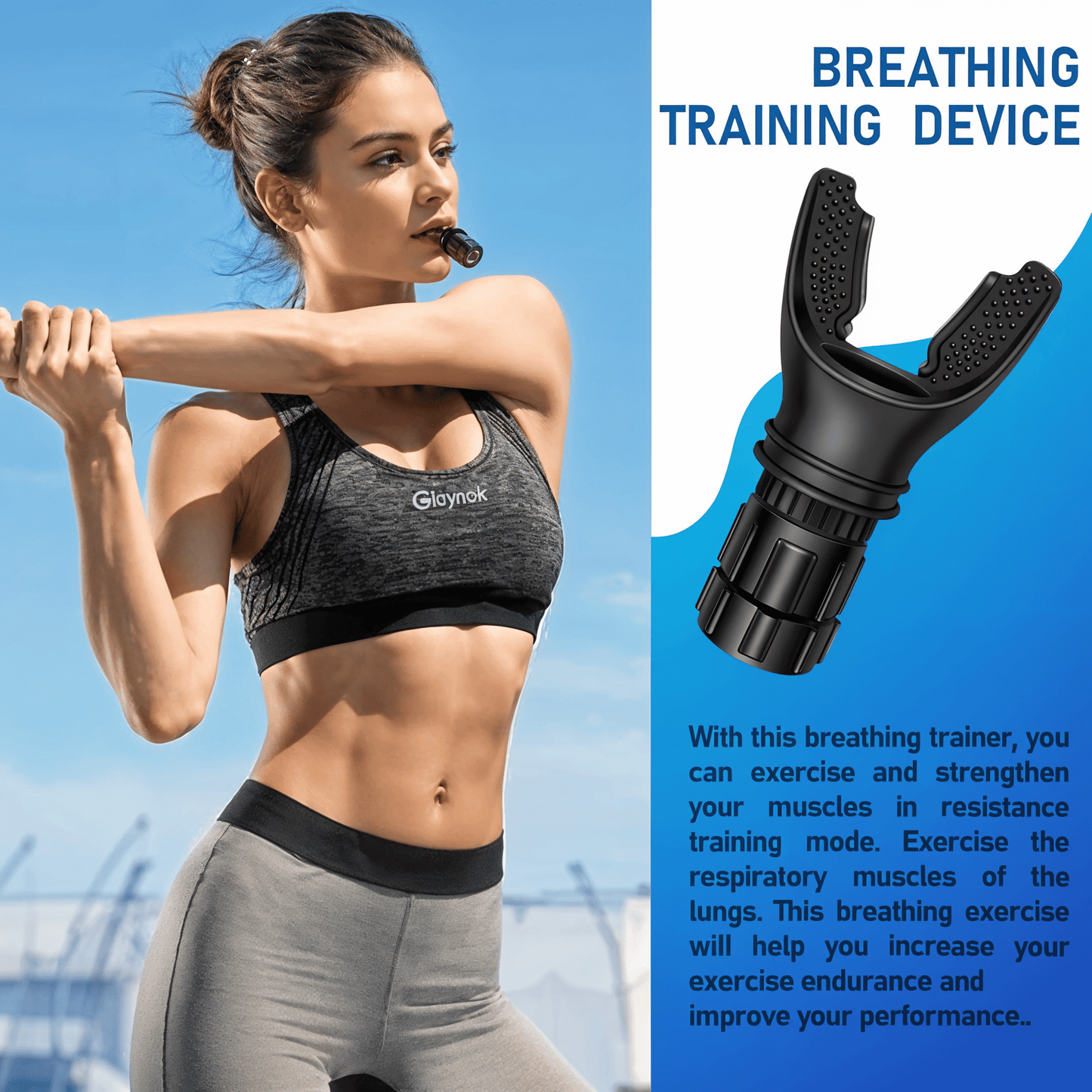 Essence - AirForm Breathing Trainer | Lung Exerciser for Stamina & Focus
