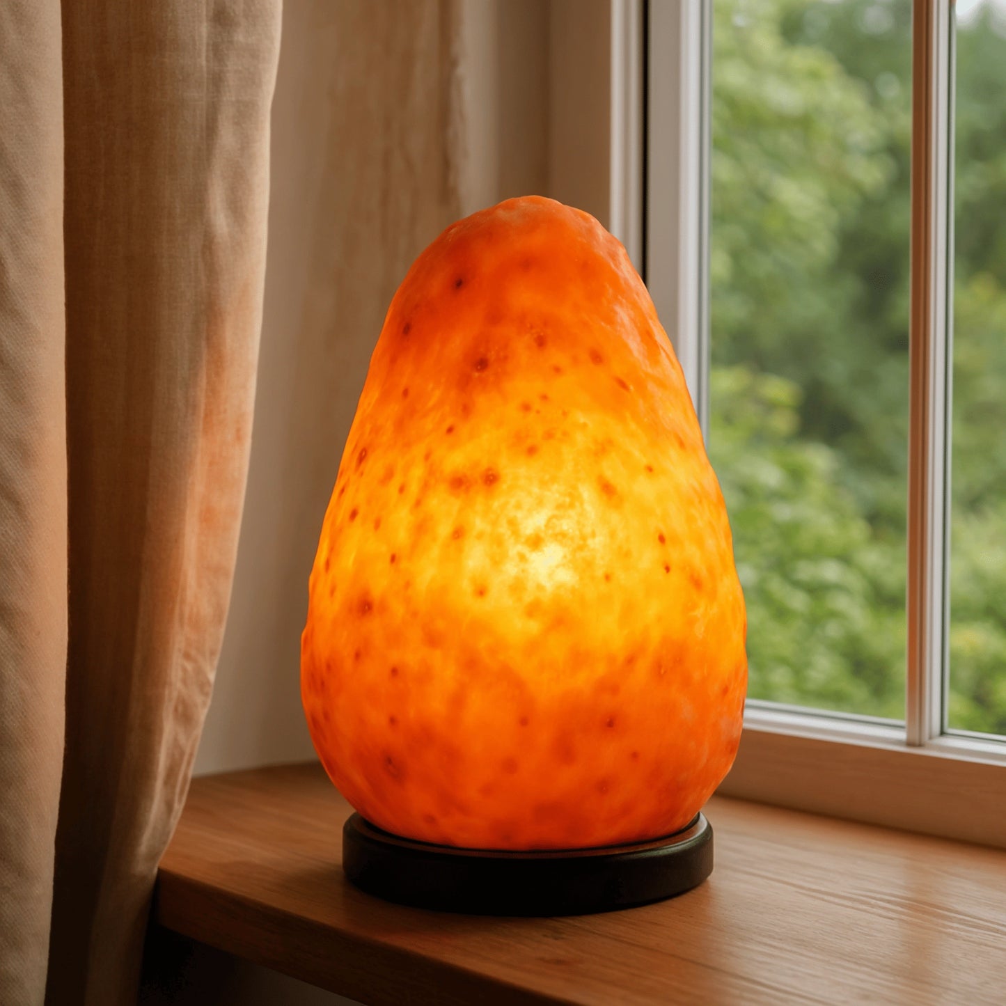 Essence – Ember Glow | Hand Carved Rock Crystal Lamp – Natural