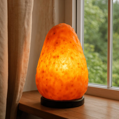 Essence – Ember Glow | Hand Carved Rock Crystal Lamp – Natural