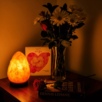 Essence – Ember Glow | Hand Carved Rock Crystal Lamp – Natural