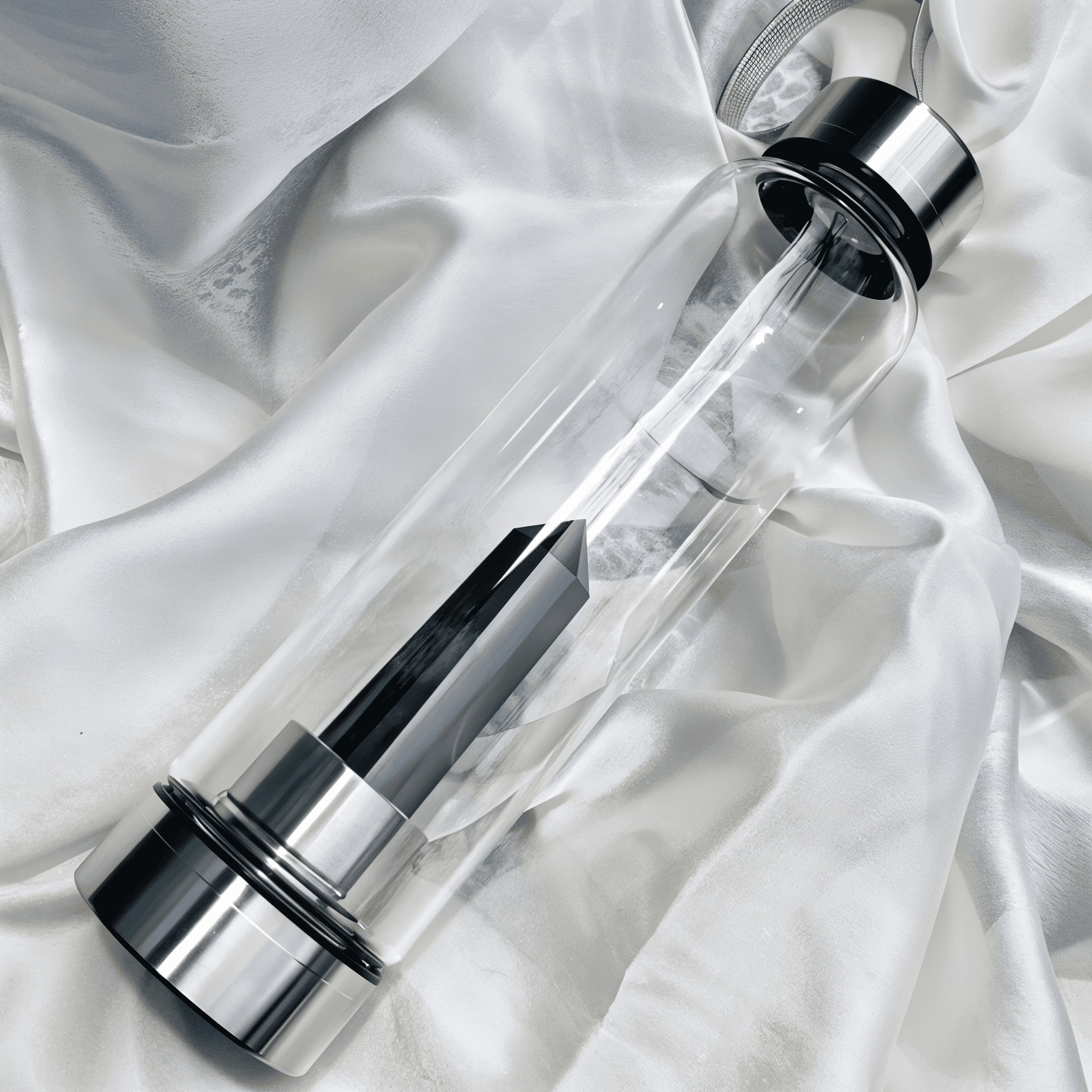 Essence - NoirWell Crystal Water Bottle | Obsidian-Infused for Mindful Hydration - Essence