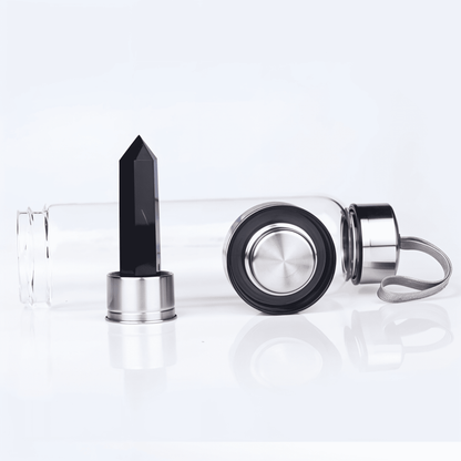 Essence - NoirWell Crystal Water Bottle | Obsidian-Infused for Mindful Hydration - Essence